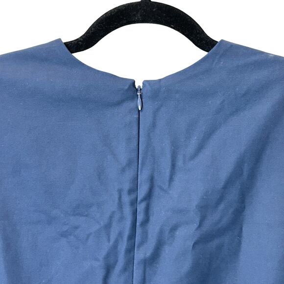 Everlane The Structured Cotton Jumpsuit V-Neck Navy Blue Women's 2 NWT - Picture 8 of 11